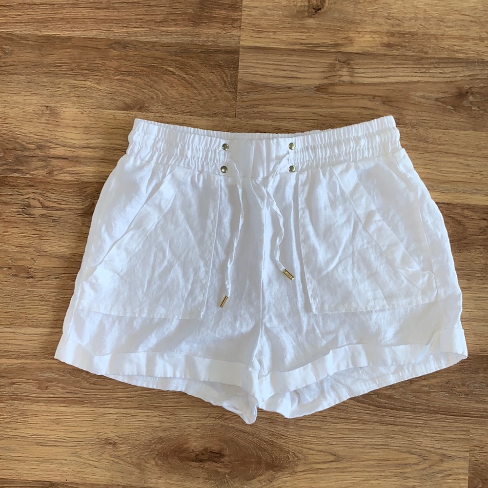 GUESS White Linen Shorts